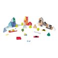 Kubix 60 Blocs + Puzzle Carton Ville - Jouet de Construction en Bois - Dès 3 ans-1