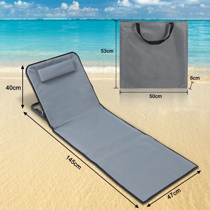 Tapis De Plage Réglable Avec Des Oreillers Avec Dossier 158cmx55cm Bleu Et Blanc 1pcs 95355342 Tapis De Plage Réglable Avec Des Oreillers Avec Dossier 158cmx55cm Bleu Et Blanc 1pcs 95355342