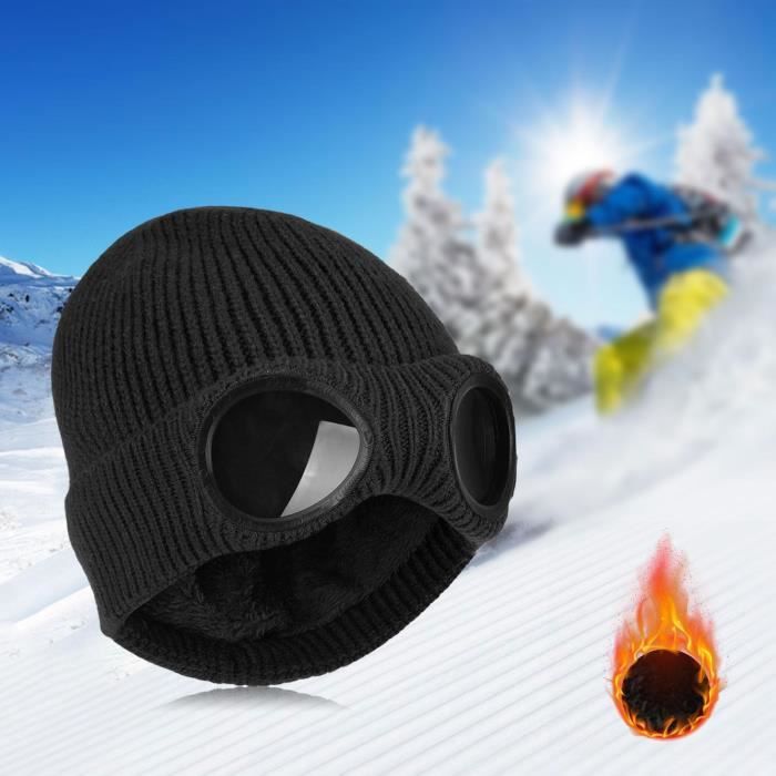 EGOO - Bonnet Hiver Classique Pour Hommes Et Femmes à Revers Ultra Douillet En Tricot Extensible Chaud En Laine