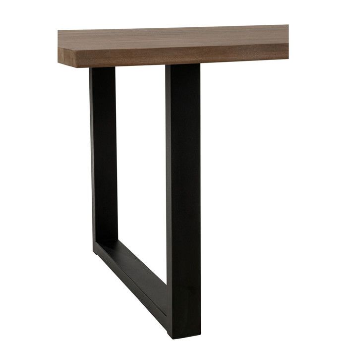Pieds de Table en Métal Rectangle "Brant" 72cm Noir - Cdiscount Maison