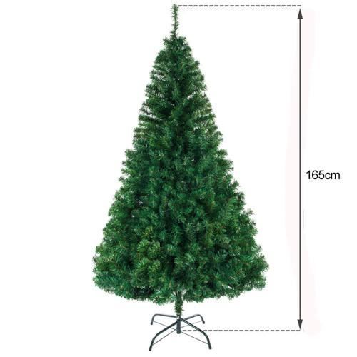 Sapin De Noël Artificiel Enneigé GIANTEX - 2,75 Mètres, Branches PVC Réalistes, Support Métal Stable, Facile à Assembler - 2