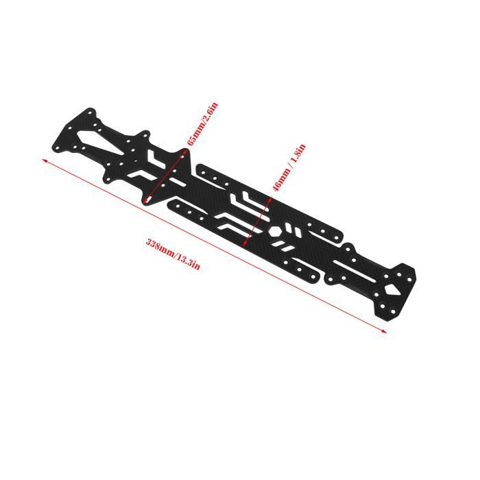 Châssis RC 1/10 En Fibre De Carbone Et Aluminium – Version TRF415 4WD, Pré-assemblé, Amortisseurs, Roues Incluses, Pour Modélisme