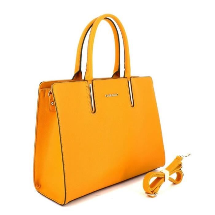 Flora Co Paris Sac Cabas Grande Taille Xl Rigide Shopper Format A4 Moutarde MOUTARDE Cdiscount Bagagerie Maroquinerie