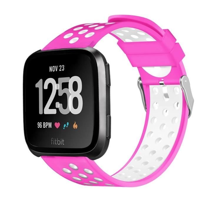 Connecteur De Bracelet Pour Fitbit Versa 4-3-Fitbit Sense Soft Tpu Strap  Semplacement Bande De Montre Réglable, Taille S,Blanche - Cdiscount  Téléphonie