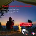 KYY Lampe Camping Solaire Lanterne LED Rechargeable 2 en 1 Extérieur Pliante de Poche Câble USB Batterie 6 modes 1800mAh pour Rand-2
