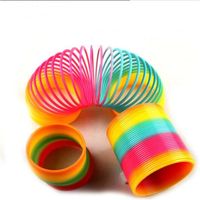 JOYIN Lot de 30 ressorts arc-en-ciel pour fête, mini jouet en plastique à ressort hélicoïdal, mini ressorts anti-stress en vrac pour lot de prix de carnaval, anniversaire, articles pour sacs de