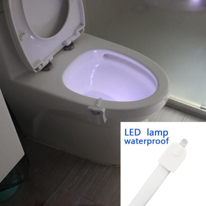 Generic Veilleuse de Toilette Lampe LED Avec Détecteur de Mouvement  éclairage pour WC/Cuvette Siège à prix pas cher