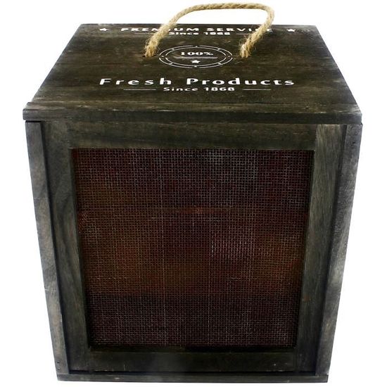 Fromager Cave D Affinage Fromage Charcuterie En Bois Noir Achat