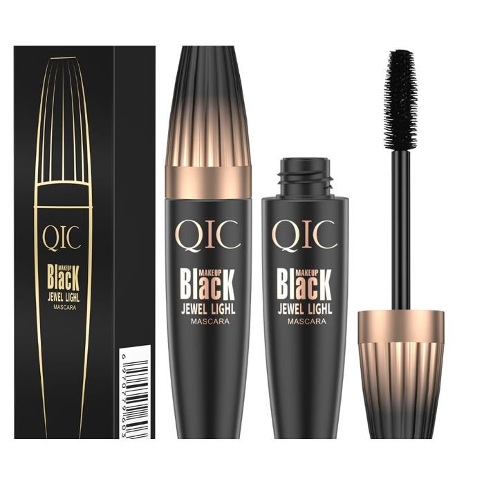 Mascara 2 En 1 Noir Waterproof VIBELY - Effet 4D Allongeant & Volume - Longue Tenue - NEUF