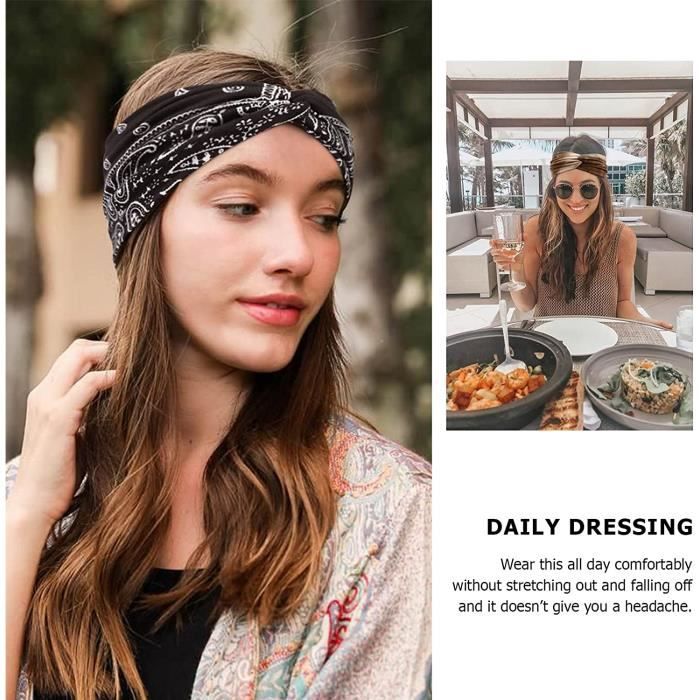 Lot De 6 Bandeaux élastiques Antidérapants Tendance Pour Femme - Pour L'entraînement