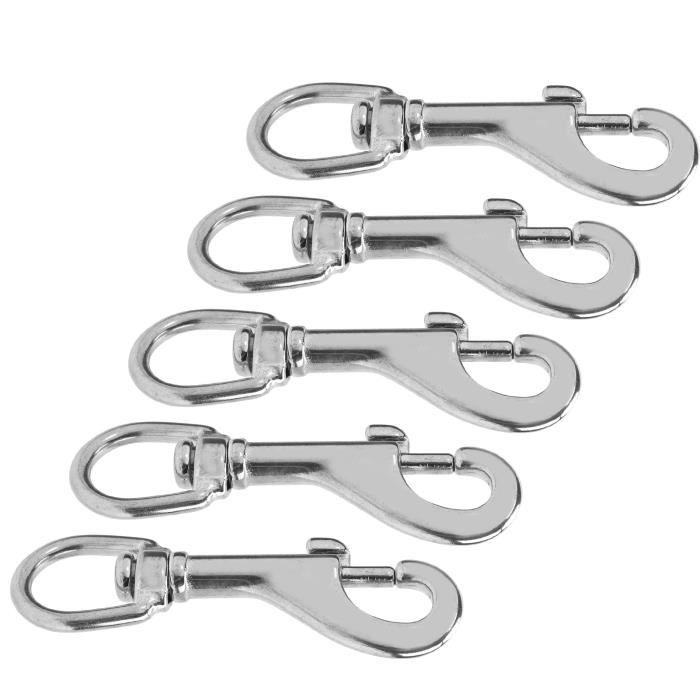 Mousqueton Double Face Acier Inoxydable 316 - Clip Plongée Marine Robuste Pour Équipement Plongée