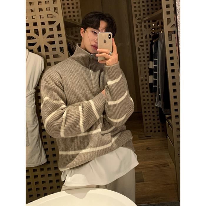 Pull demi fermeture homme best sale