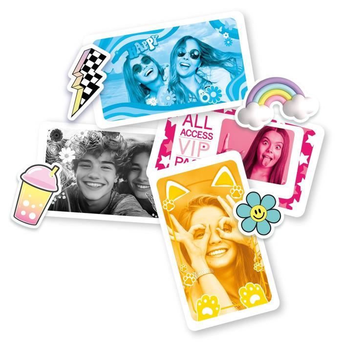 Canal Toys - Photo Creator - Mini Appareil Photo Enfant & Vidéo Numérique - Mini Caméra pour Créer des Souvenirs - Cadeau Enfant 8 Ans + - 14 Filtres – Flash+Micro - Format Voyage - CLK 059 Bleu