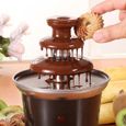 Mini 3-tier Fontaine à Chocolat Machine Fondue Chocolat pr Mariage Fête-0