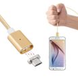 Magnétique Câble Rapide Charge, Magnétique Nylon Tressé Câble USB pour Android, Samsung Galaxy S7 S7 edge, HTC, Nokia, Huawei, Sony-0