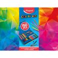 Maped - Kit de Coloriage 150pcs Color'Peps - Crayons de couleur + Feutres + Crayons Aqua + Craies Wax + Crayons Infinity-0