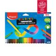 Maped - 24 Crayons de Couleur Color'Peps Infinity - Crayons Innovants 100% Mine, 100% Utilisable - Crayons à dessin Sans Taillage-0