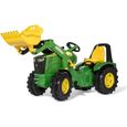 Tracteur à pédales Rolly Toys X-Trac Premium John Deere 8400R - Vert - Pour enfants de 3 à 10 ans-0