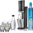 Machine à soda - SODASTREAM - Crystal - Carafes en verre - Fonctionne sans pile ni électricité-0