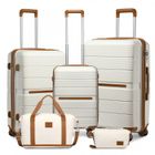 BRITISH TRAVELLER Set de Valises de Voyage - Non spécifié - 55/66/76cm - 4 Roulettes - Serrure TSA - Pliable