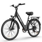 SMARTAI URLIFE - Vélo électrique 26“ - Moteur 350W - Batterie 36V 13Ah - Autonomie 100km - Shimano 7 vitesses - Freins à disque - Noir