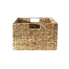 CALICOSY - Panier en jacinthe d'eau armature métal - hauteur 17 cm - Beige