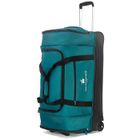 DAVID JONES Sac de voyage à roulettes 105L double compartiment 75cm - Vert eau - BA60541L