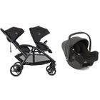 JOIE - Poussette Duo Evalite Double I-snug 2 Shale Joie