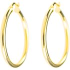 Boucles d'Oreilles Créoles Or 18 Carats 750/000 Jaune - L'ATELIER D'AZUR - Femme - Poinçon 750/1000