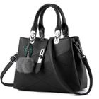 MOONMINI Sac à main femme cuir Sac portés épaule femme Sac bandoulière femme cuir Sac femme - Noir