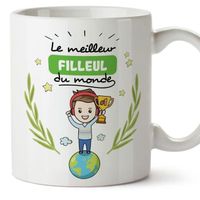 Mug - Tasse Filleul -Famille Monde -Idées Cadeaux Drôles -Tasses de Café - Thé 1