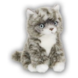 Peluche Chat Gris Cdiscount