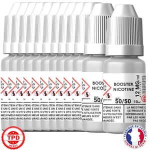 LIQUIDE Pack Booster Nicotine 12 mg 10 ml 50/50 -50% PG / 