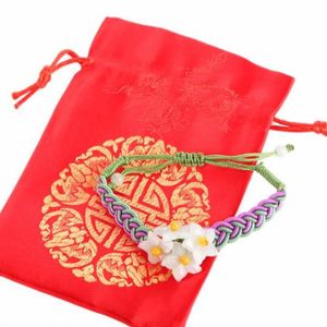 BRACELET - GOURMETTE Bracelet Bouquet Floral En Jade - Bijoux Et Tradit