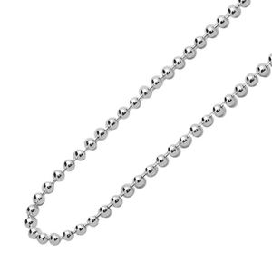 Daesar Collier Homme Acier Inoxydable Chaine Boule Homme Collier Chaine Argent Noir