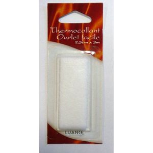 Bande Thermocollante Ourlet Rideaux 5m - Blanc 2,5cm - Raccourcir Sans Couture Ni Machine