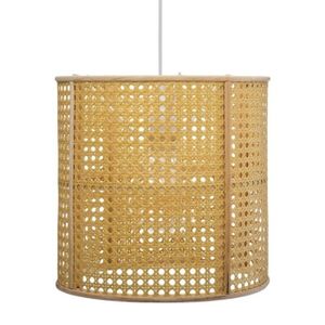 LUSTRE ET SUSPENSION Eazy Living Lampe à Suspension en Rotin & Bambou Ø 28 cm Ria Beige