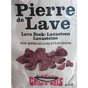 PIERRE DE LAVE Pierres de lave pour barbecue 4 kg Grill O'Bois