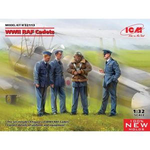 FIGURINE - PERSONNAGE ICM - Wwii Raf Cadetsmaquette Figurine Wwii Raf Ca