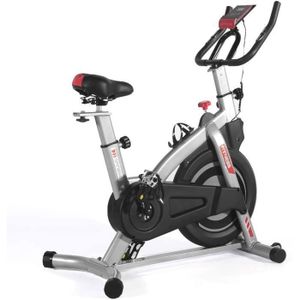 VÉLO D'APPARTEMENT ISE Velo Biking Spinning Magnetique,Velo d'appartement Interieur Entrainement avec Porte-Bouteille Volant+Roue inertie 8kg,SY7020