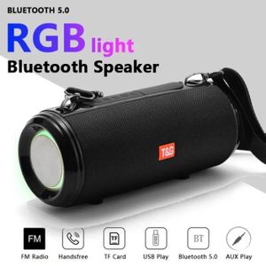 ENCEINTE NOMADE Enceinte Bluetooth T&G RGB Haut-Parleur Bluetooth 