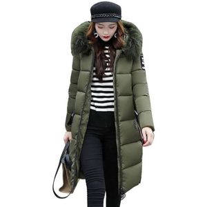 DOUDOUNE Femme Doudoune Longue Chaud Doudoune Casual Rembourrée Matelassée Doudoune à Capuche Fausse Fourrure Doudoune Elegant,Armée verte