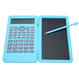 CALCULATRICE SAL Calculatrice avec bloc-notes Calculatrice scientifique portable avec bloc-notes, écran LCD à 10 materiel Bleu ciel Bleu ciel