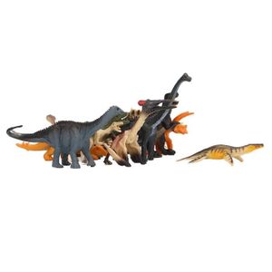 ACCESSOIRE JEU SCIENCE Mini figurines de dinosaures - ZERONE - 12 pièces 