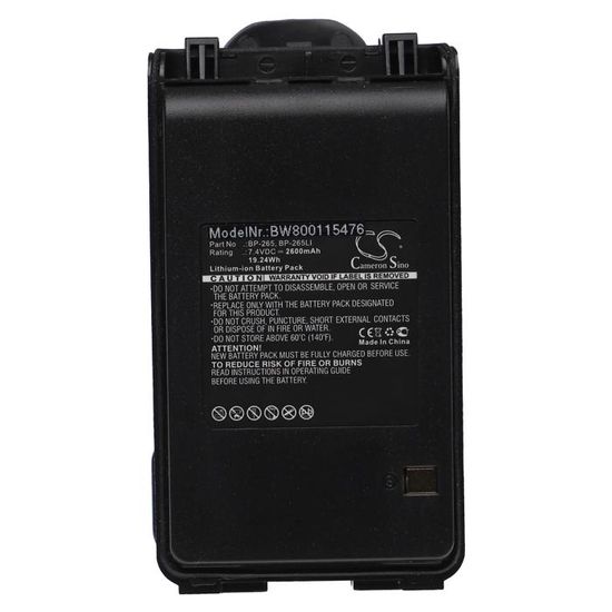 Vhbw Batterie Remplacement Pour Tetevis BL50 Pour Radio Talkie-walkie ( 2200mAh, 7,4V, Li-ion Vhbw Batterie Remplacement Pour Tetevis BL50 Pour Radio Talkie-walkie ( 2200mAh, 7,4V, Li-ion