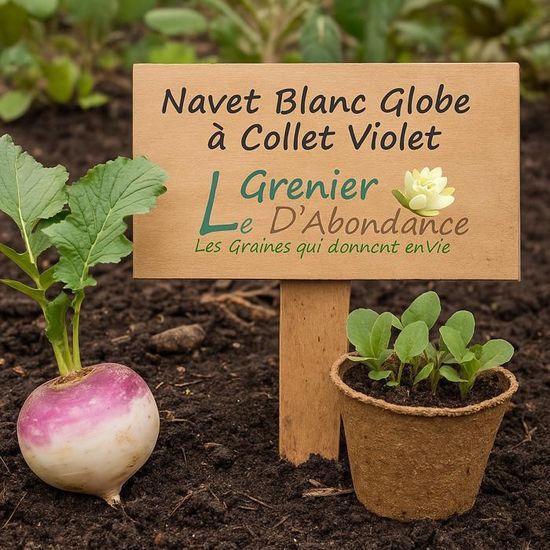 Graines De Navet 'Marteau' - Sachet De 150 Graines | Légume Racine, Semis De Mars à Septembre - 2