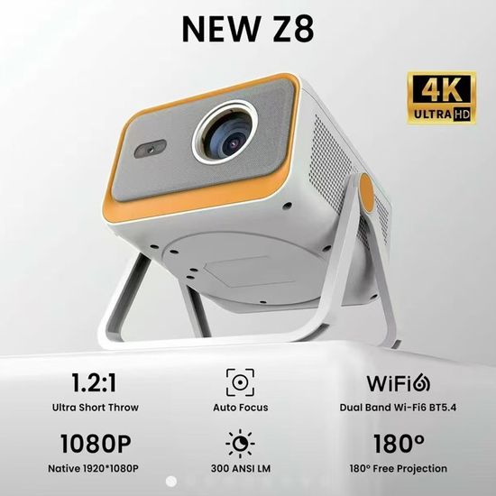 Projecteur Intelligent, Projecteur S30 avec WiFi et Bluetooth 9500l Projecteur Intelligent, Projecteur S30 avec WiFi et Bluetooth 9500l