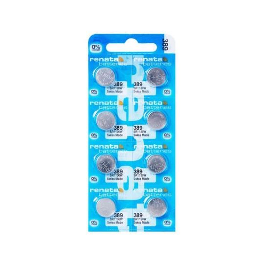 Pile Montre Renata 389 / SR1130SW / AG10 - 1,5V - Swiss Made - 14
