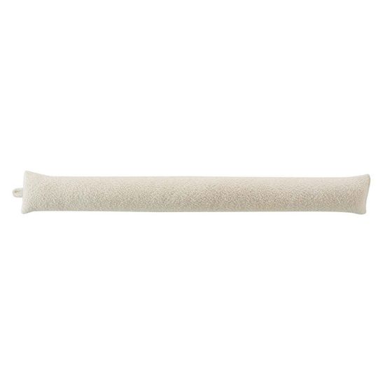 Boudin Bas De Porte 100% Coton - 100x10cm Crème - Isolation Courant D'Air - Pour Porte Et Fenêtre - Design Viento