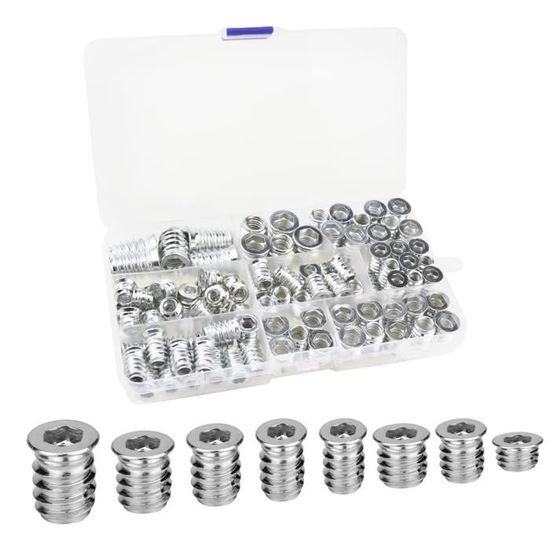 6 Raccords à Visser Pour Rail Aéronautique M8x60mm | Acier Galvanisé, Capacité 500 DaN | Pour Camping-cars, Fourgons